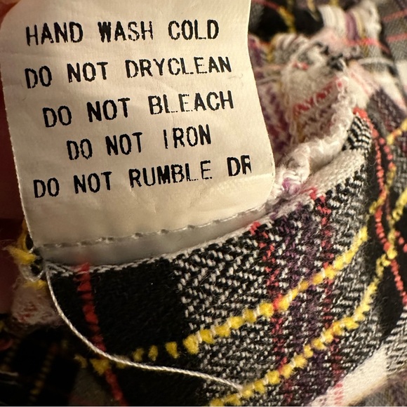 Davi & Dani Fringed Edge Oversized Flannel Shirt - Picture 9 of 11